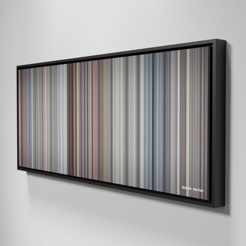 Side view of Framed Buff's of Marshmello-Alone Frome on the wall