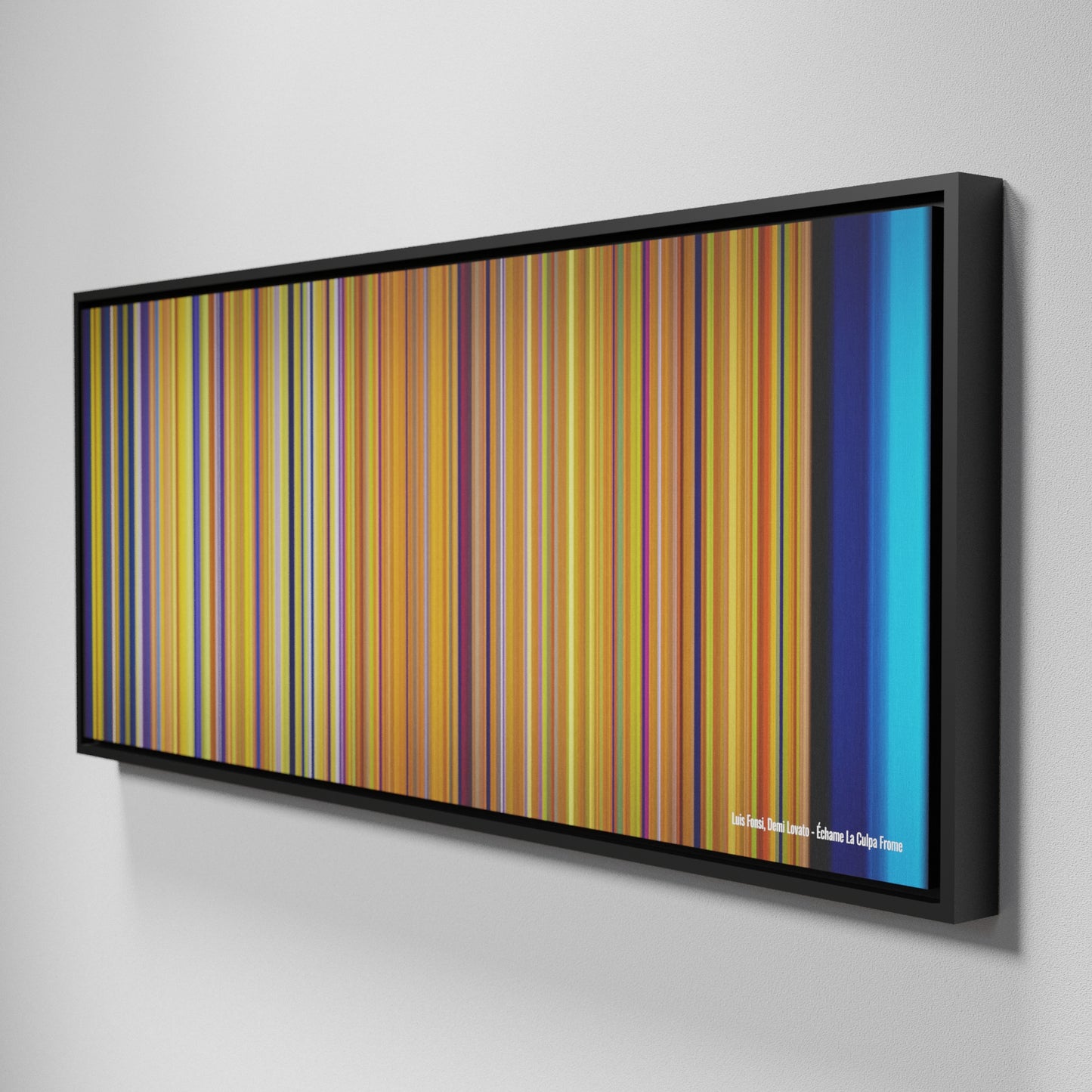 Side view of Framed Buff's of Luis-Fonsi-Demi-Lovato-Echame-La-Culpa Frome on the wall