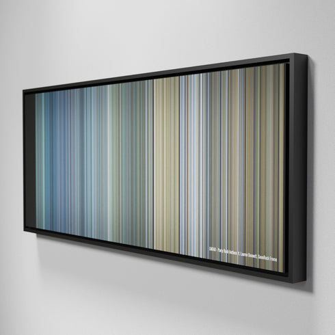 Side view of Framed Buff's of LMFAO-Party-Rock-Anthem Frome on the wall