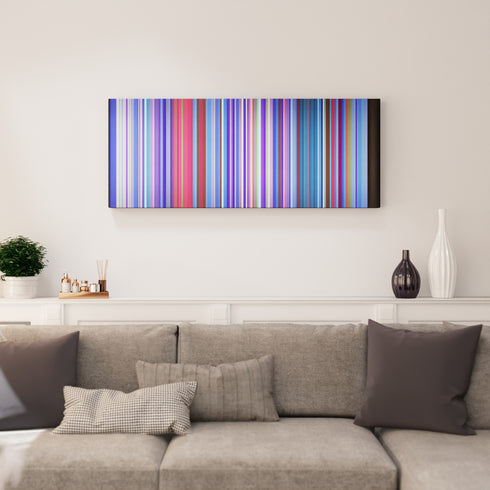 Living room interior with Nicky-Jam-x-J-Balvin-X-EQUIS Frome on the wall