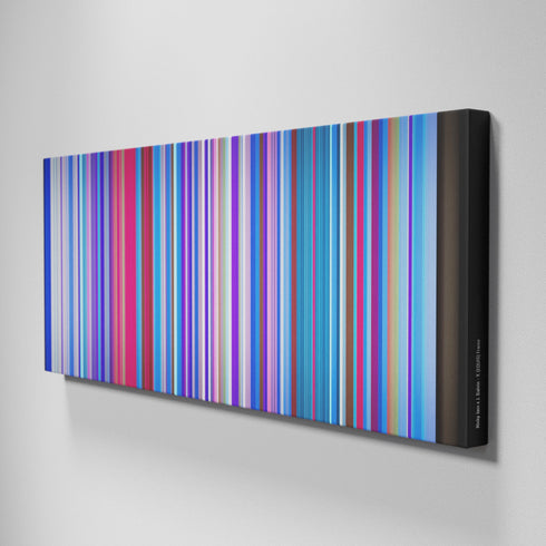 Side view of Buff's of Nicky-Jam-x-J-Balvin-X-EQUIS Frome on the wall