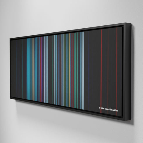 Side view of Framed Buff's of The-Weeknd-Starboy Frome on the wall