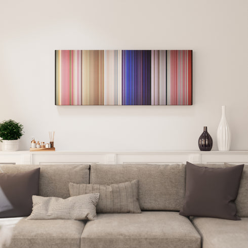 Living room interior with Rosalia-J-Balvin-Con-Altura Frome on the wall