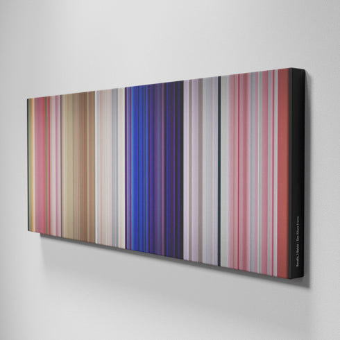 Side view of Buff's of Rosalia-J-Balvin-Con-Altura Frome on the wall