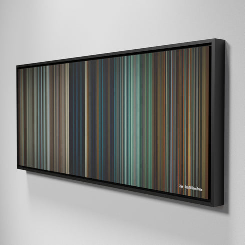 Side view of Framed Buff's of Zayn-Dusk-Till-Dawn Frome on the wall