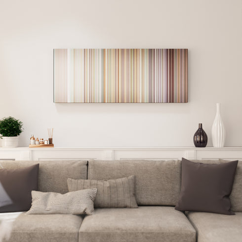 Living room interior with Ricky-Martin-Vente-Pa-Ca Frome on the wall