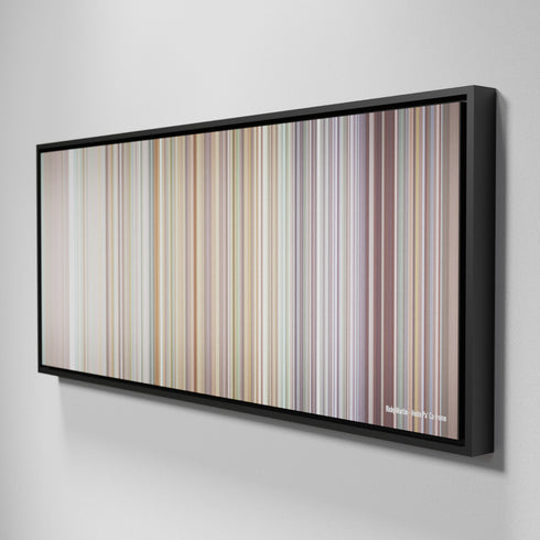 Side view of Framed Buff's of Ricky-Martin-Vente-Pa-Ca Frome on the wall