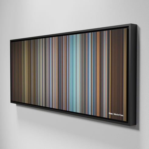 Side view of Framed Buff's of Maluma-Felices-los-4 Frome on the wall