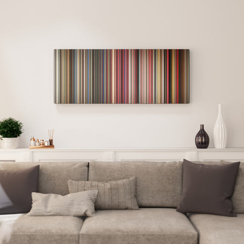 Living room interior with Jhay-Cortez-J-Balvin-Bad-Bunny-No-Me-Conoce Frome on the wall