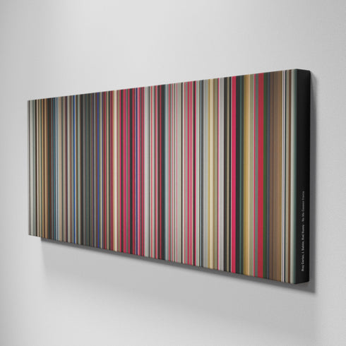 Side view of Buff's of Jhay-Cortez-J-Balvin-Bad-Bunny-No-Me-Conoce Frome on the wall