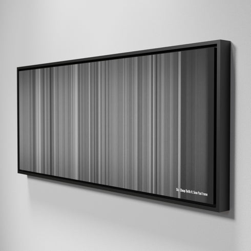 Side view of Framed Buff's of Sia-Cheap-Thrills Frome on the wall