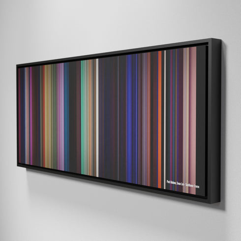 Side view of Framed Buff's of Post-Malone-Swae-Lee-Sunflower Frome on the wall