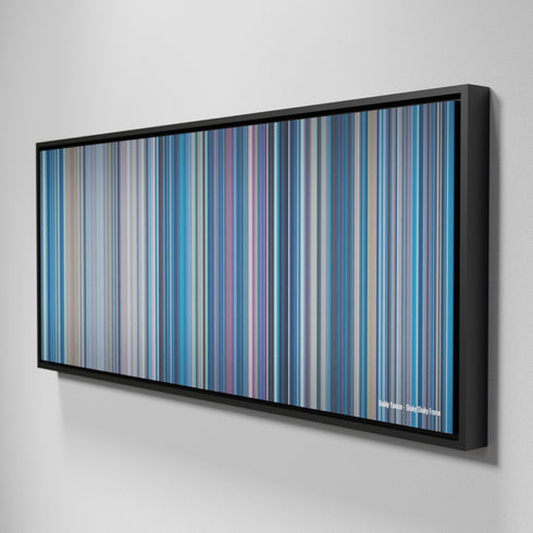 Side view of Framed Buff's of Daddy-Yankee-Shaky-Shaky Frome on the wall