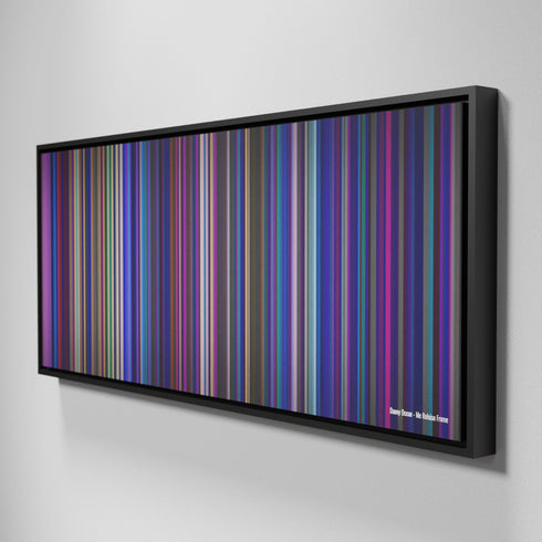 Side view of Framed Buff's of Danny-Ocean-Me-Rehuso Frome on the wall