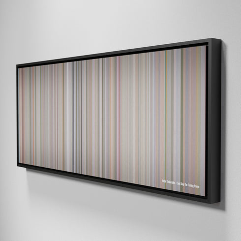 Side view of Framed Buff's of Justin-Timberlake-Cant-Stop-The-Feeling Frome on the wall