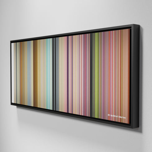 Side view of Framed Buff's of BTS-Boy-With-Luv Frome on the wall