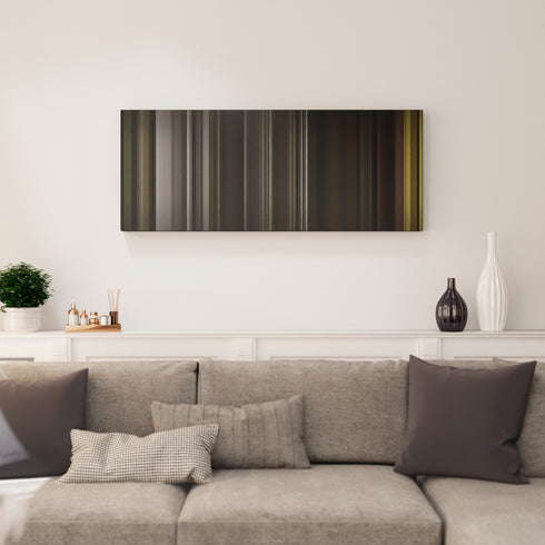 Living room interior with Shawn-Mendes-Stitches Frome on the wall