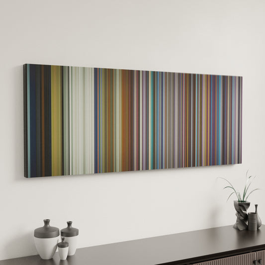 Minimal interior design with Wisin-Escapate-Conmigo Frome on the wall