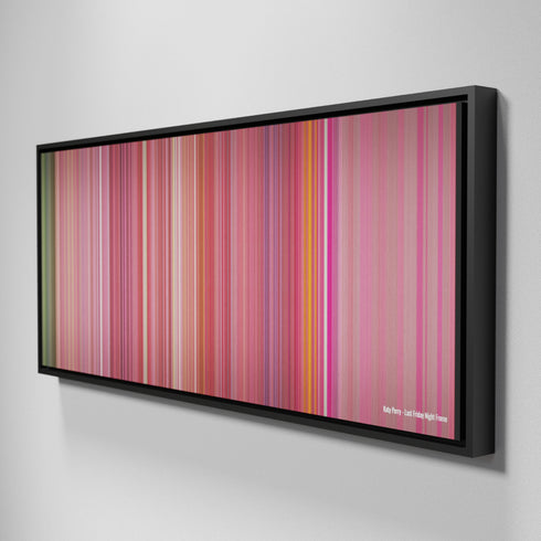 Side view of Framed Buff's of Katy-Perry-Last-Friday-Night Frome on the wall