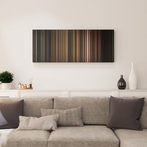 Living room interior with Imagine-Dragons-Radioactive Frome on the wall