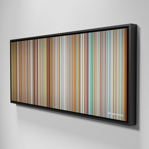 Side view of Framed Buff's of Pitbull-Timber Frome on the wall