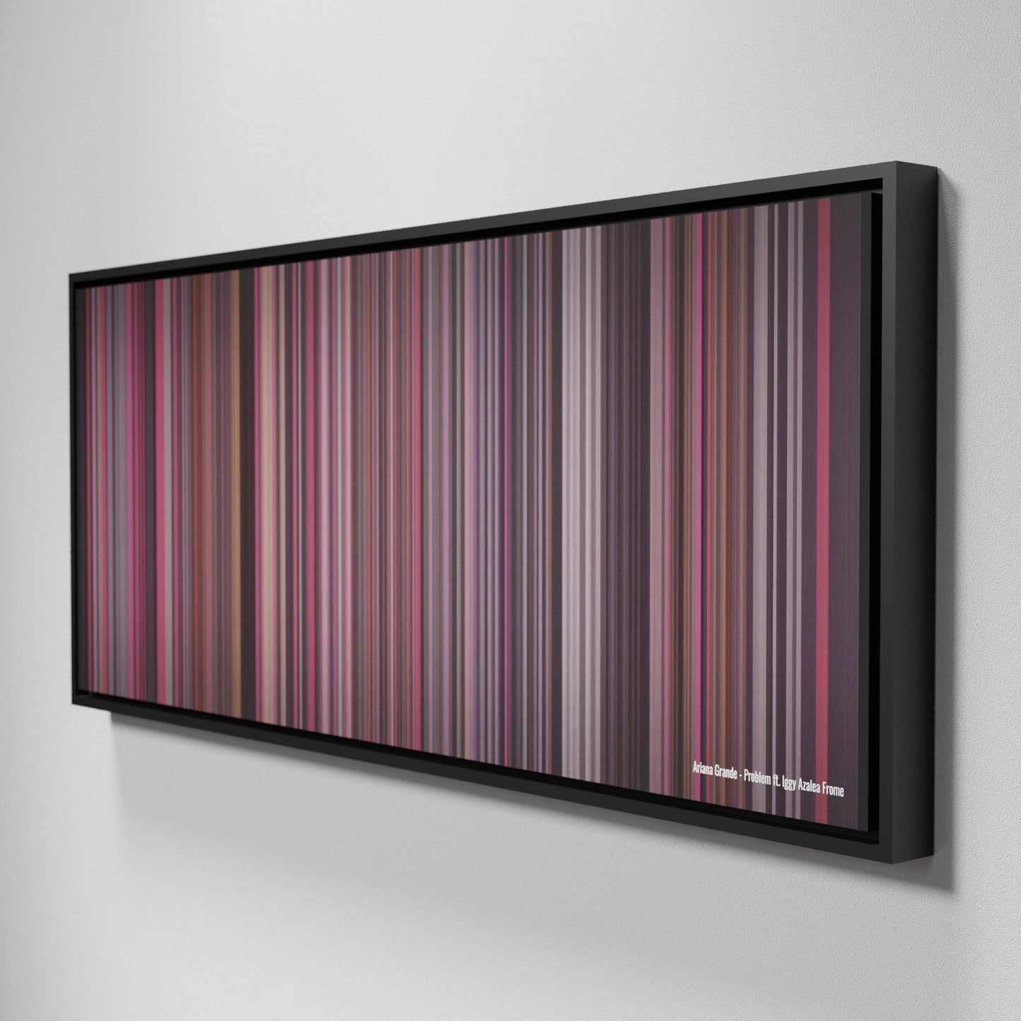 Side view of Framed Buff's of Ariana-Grande-Problem Frome on the wall