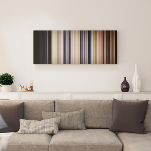 Living room interior with AronChupa-Im-an-Albatraoz Frome on the wall