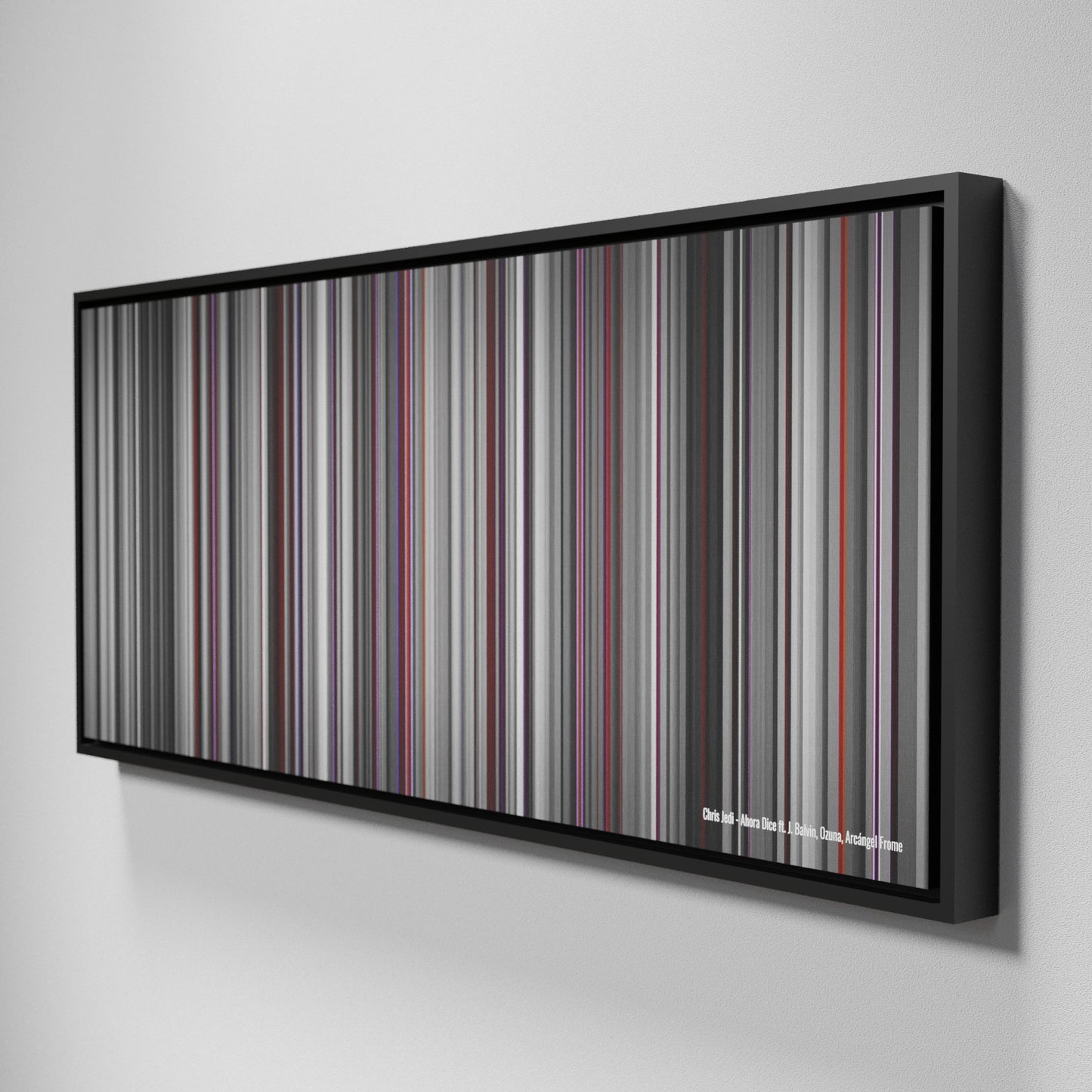 Side view of Framed Buff's of Chris-Jedi-Ahora-Dice Frome on the wall