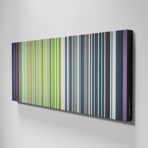 Side view of Buff's of Joey-Montana-Picky Frome on the wall