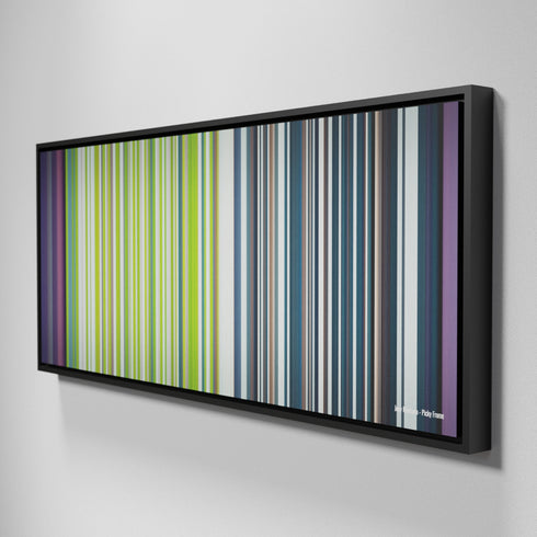 Side view of Framed Buff's of Joey-Montana-Picky Frome on the wall