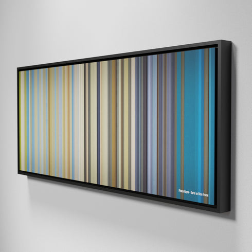 Side view of Framed Buff's of Prince-Royce-Darte-un-Beso Frome on the wall