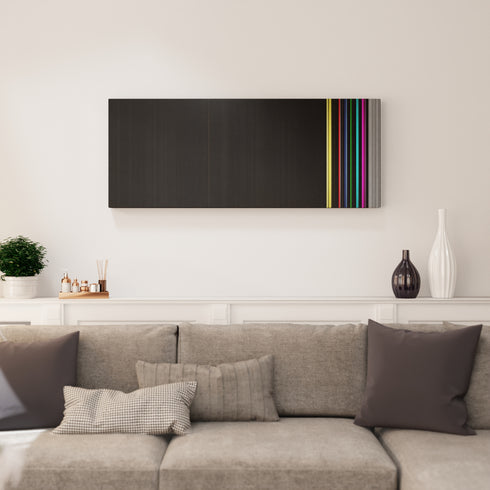 Living room interior with Arctic-Monkeys-Do-I-Wanna-Know Frome on the wall