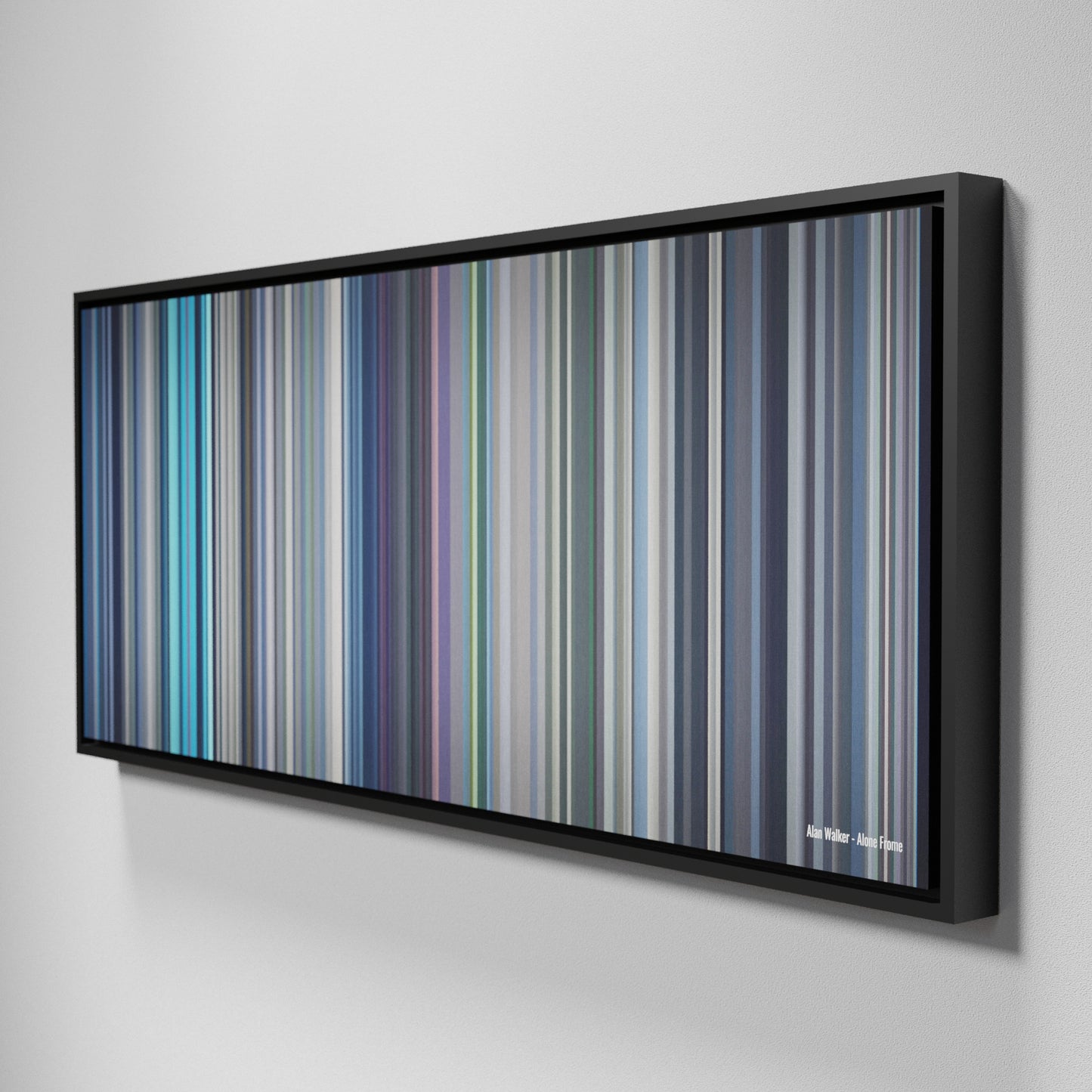 Side view of Framed Buff's of Alan-Walker-Alone Frome on the wall