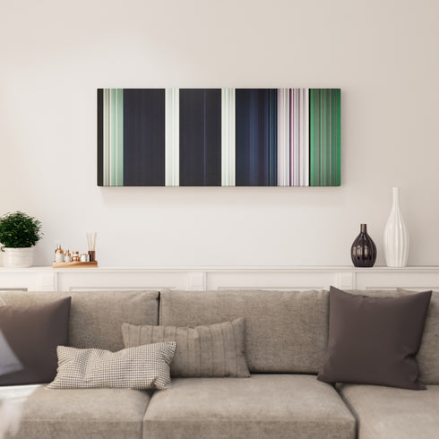 Living room interior with twenty-one-pilots-Ride Frome on the wall