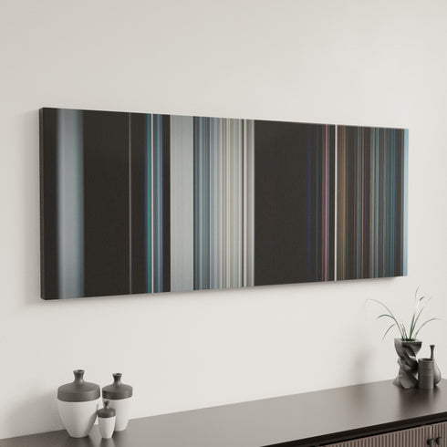 Minimal interior design with Skrillex-and-Diplo-with-Justin-Bieber-Where-Are-U-Now Frome on the wall