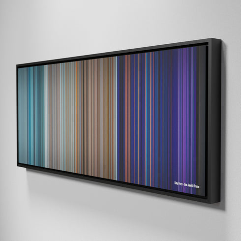 Side view of Framed Buff's of Katy-Perry-Bon-Appetit Frome on the wall