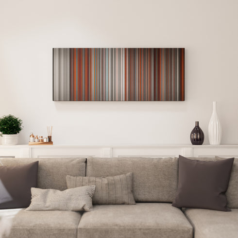 Living room interior with The-Cranberries-Zombie Frome on the wall