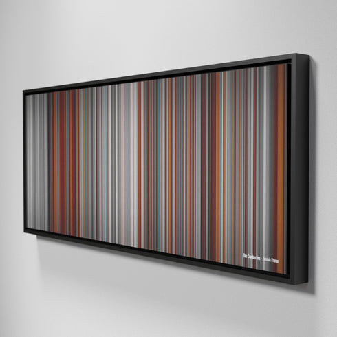 Side view of Framed Buff's of The-Cranberries-Zombie Frome on the wall