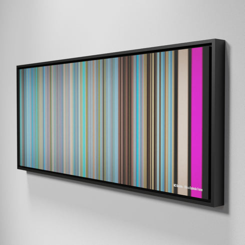 Side view of Framed Buff's of MC-Kevinho-Olha-a-Explosao Frome on the wall