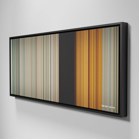 Side view of Framed Buff's of Daddy-Yankee-Limbo Frome on the wall