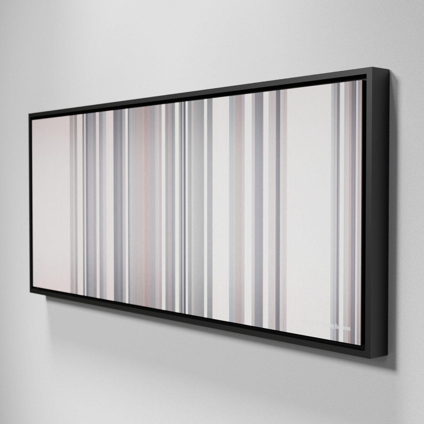 Side view of Framed Buff's of Miley-Cyrus-Wrecking-Ball Frome on the wall