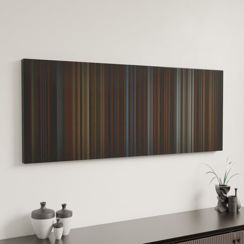 Minimal interior design with Clean-Bandit-Symphony Frome on the wall