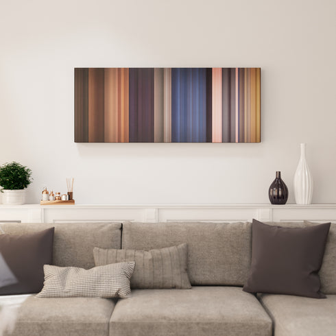 Living room interior with Ariana-Grande-No-tears-left-to-cry Frome on the wall