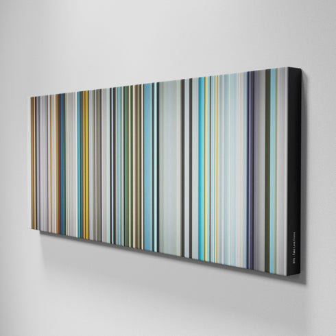 Side view of Buff's of BTS-Fake-Love Frome on the wall