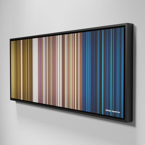 Side view of Framed Buff's of Nicki-Minaj-Anaconda Frome on the wall