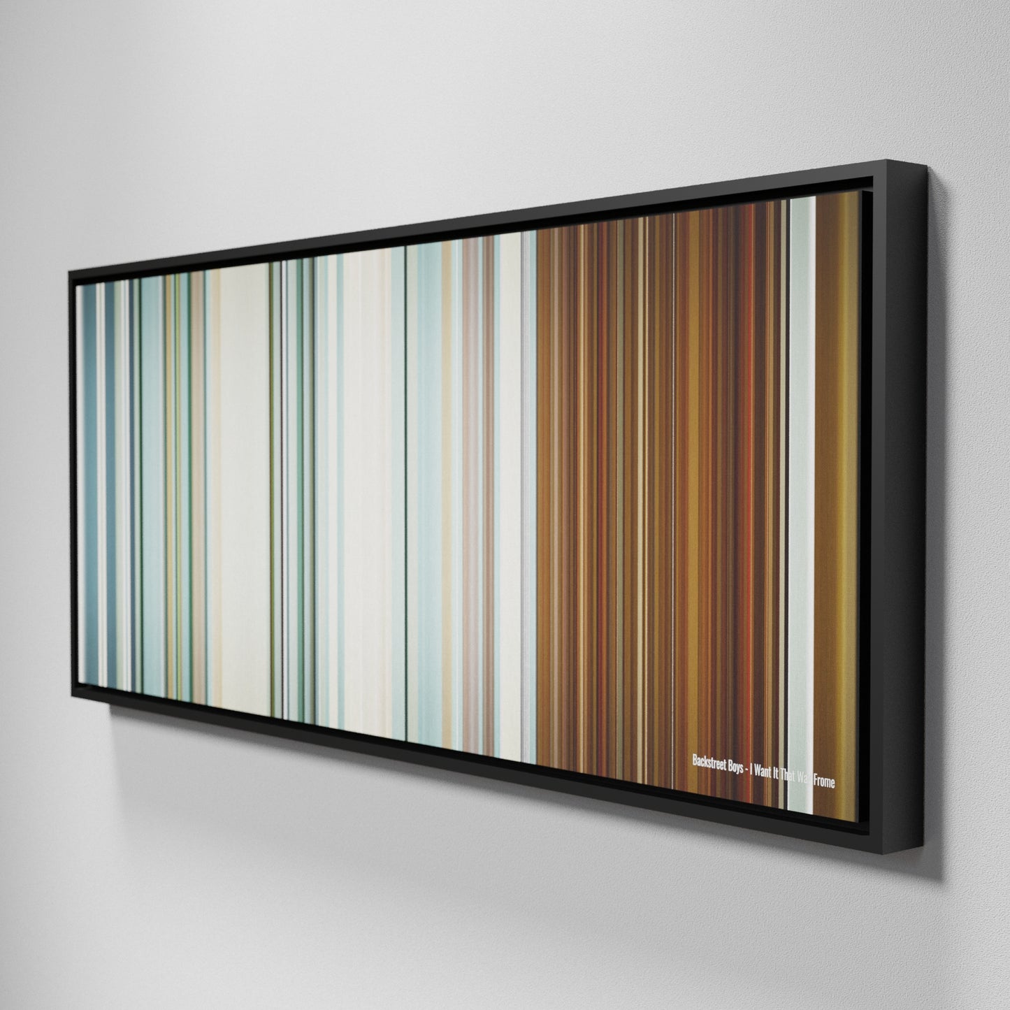 Side view of Framed Buff's of Backstreet-Boys-I-Want-It-That-Way Frome on the wall