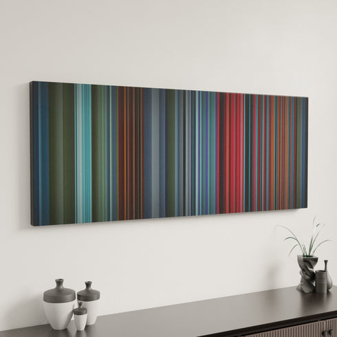 Minimal interior design with Major-Lazer-Cold-Water Frome on the wall