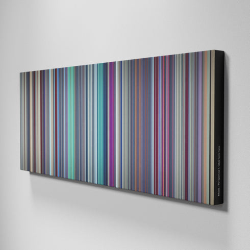 Side view of Buff's of Rihanna-We-Found-Love Frome on the wall