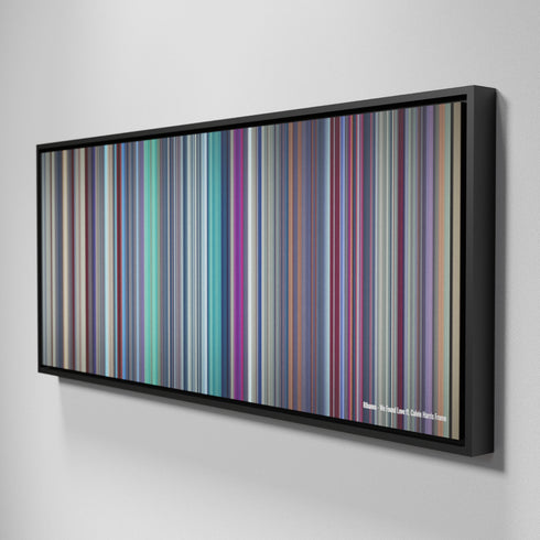 Side view of Framed Buff's of Rihanna-We-Found-Love Frome on the wall