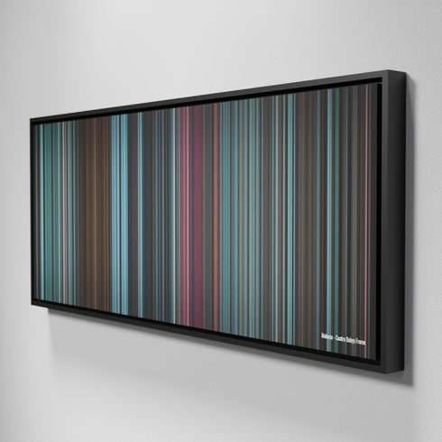 Side view of Framed Buff's of Maluma-Cuatro-Babys Frome on the wall